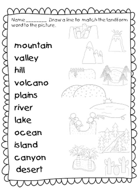 Live Worksheets Landforms