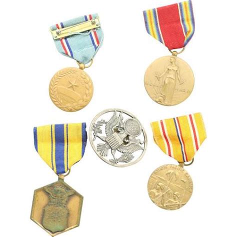 [5] Five Assorted Wwii Medals, Badges