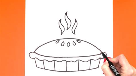 Pie Drawing: How to Draw A Pie |SIMPLE| Step by step drawing | Super ...