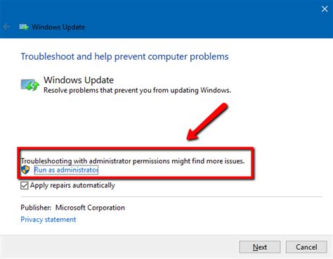 Windows Update Troubleshooter