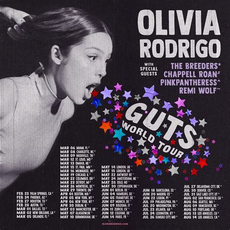 Olivia Rodrigo Pronounces 'GUTS' World Tour Dates - My Blog