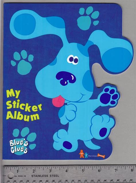 Sandylion+Sticker+Book+Album+BLUE'S+CLUES+Nickelodeon+Nick+Jr | Sticker ...