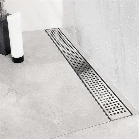 Buy Neodrain 36-Inch Offset Side Outlet Linear Shower Drain with ...