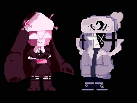 Sarv and Ruv but pixel by SirLem on DeviantArt