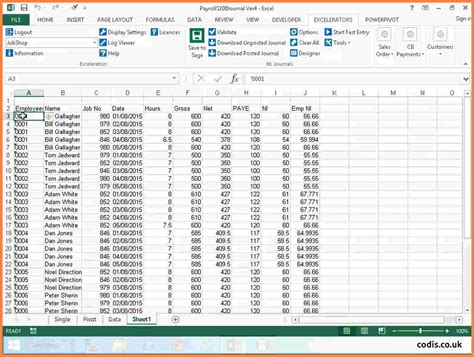 Sample Of Payroll Sheet In Excel ~ Excel Templates