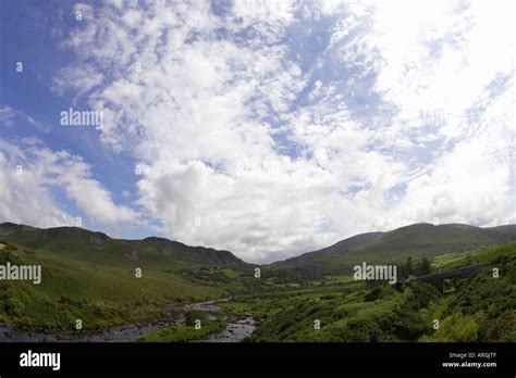 river running through a valley iveragh peninsula Ring of Kerry County ...