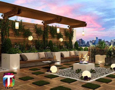 Roof garden design | Roof garden design, Rooftop terrace design ...