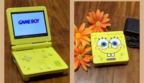 Nintendo Gameboy Advance SP Spongebob IPS V2 Backlit Handheld - Etsy