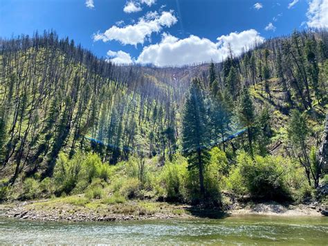 View from a hot springs near Lowman, Idaho. : Outdoors