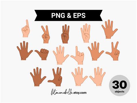 Eight Fingers Clipart