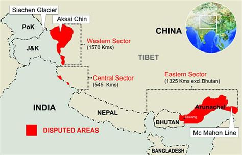 Disputed Territories of India UPSC 2020 International Relations