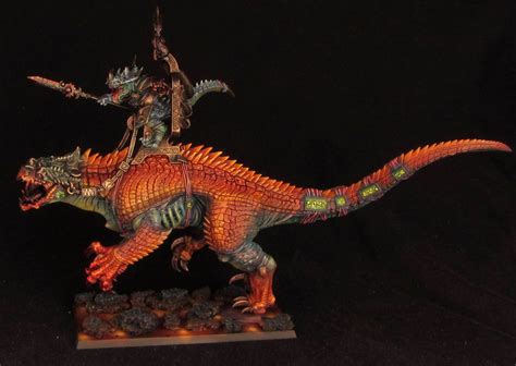 CoolMiniOrNot - LIZARDMEN CARNOSAUR | Lizardmen warhammer, Miniature ...