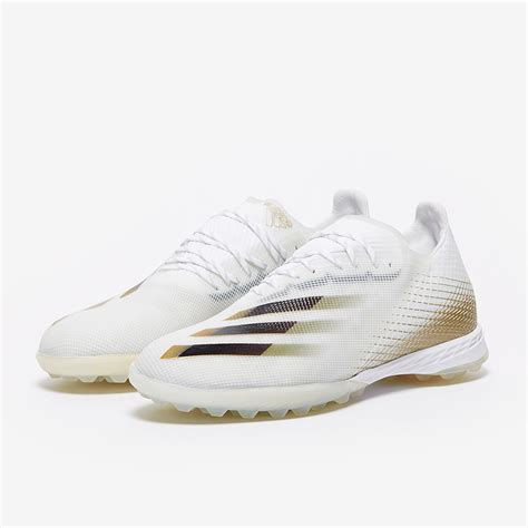 adidas X Ghosted .1 TF - White/Core Black/Metallic Gold Melange - Turf ...