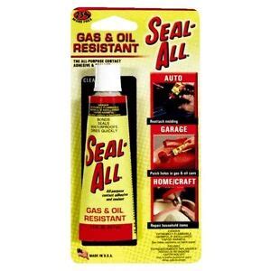 SEAL ALL ADHESIVE - GAS AND OIL RESISTANT FUEL TANK LEAK REPAIR