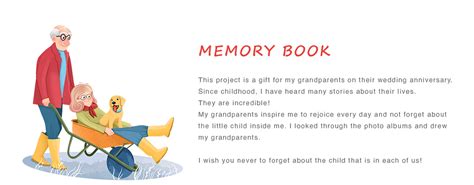 Memory book for grandparents on Behance