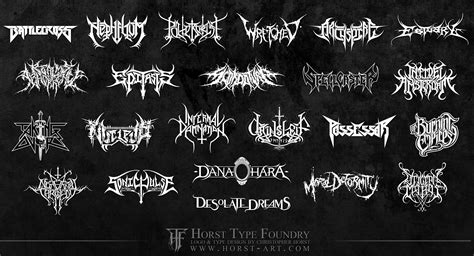 Heavy Metal Logos | Metal band logos, Metal font, Metal typography