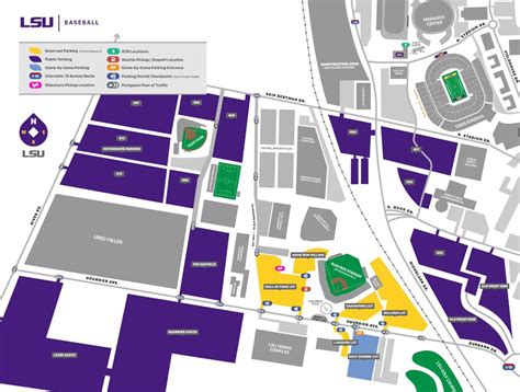 LSU University Campus Map