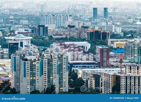 A View of the City of Almaty Editorial Photo - Image of center, society ...