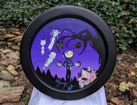 Hand Painted Coraline Wall Art Button Art by Heather Leanne - Etsy