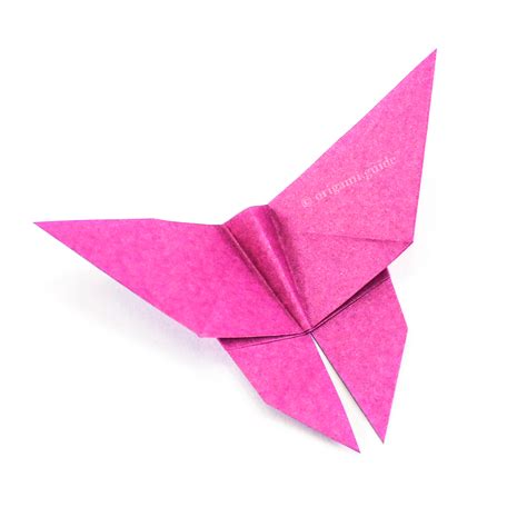 How To Make A Traditional Origami Butterfly - Folding Instructions ...