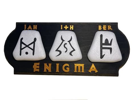 Diablo 2 Runeword Embossed Sign/plaque Enigma - Etsy