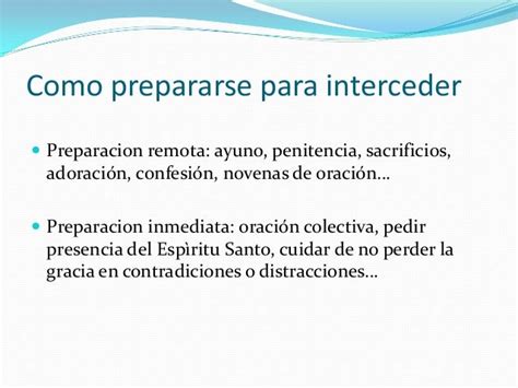 Oracion de intercesion