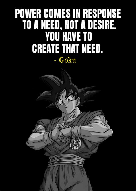 Goku Quotes posters & prints by Herry Gunawan - Printler