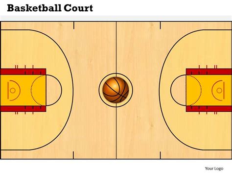 Basketball Court Powerpoint Template Slide | PowerPoint Presentation ...