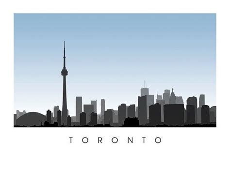 Toronto Skyline Art - Etsy | Toronto skyline, Skyline art, Toronto