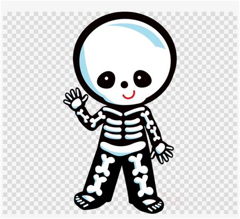 Cute Halloween Skeleton Clipart Halloween Clip Art - Cute Skeleton ...