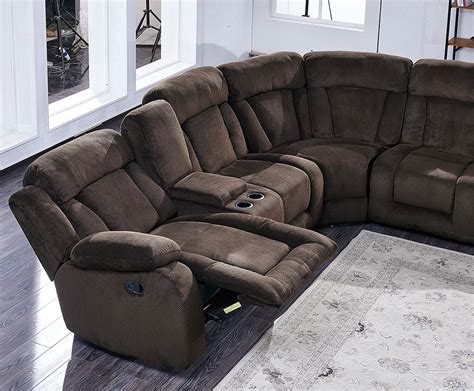 U9867 Modular Reclining Sectional (Brown) Global Furniture | Furniture Cart