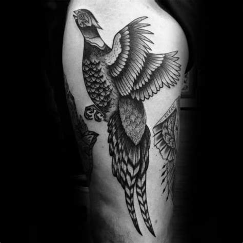 40 Pheasant Tattoo Designs for Men