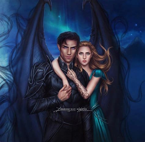 Feyre and Rhysand from Acotar. @dominique_wesson | Amanti dei libri ...