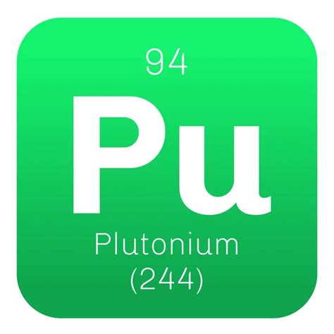 Plutonium chemical element — Stock Vector © lkeskinen0 #124556426