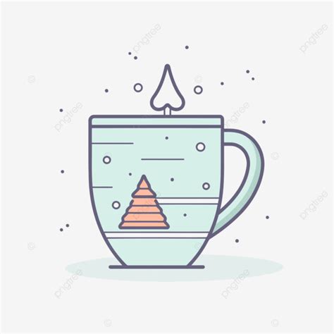 Christmas Cup Icons Vector, Tdp, Christmas Stock Illustration, A Lineal ...