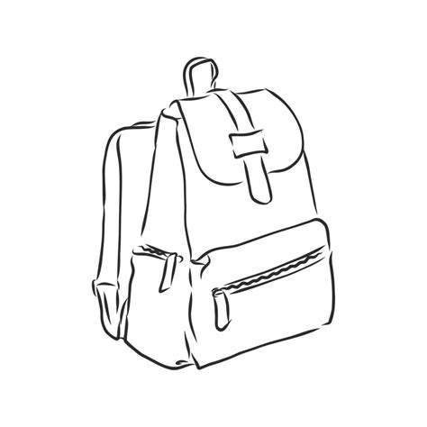 backpack vector sketch 19139222 Vector Art at Vecteezy