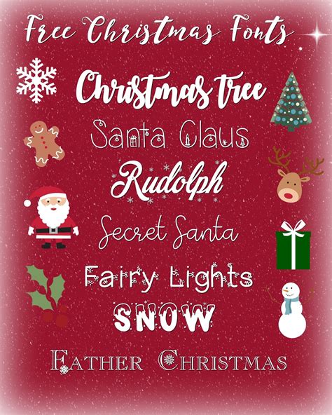 7 Free Christmas Themed Fonts - Dizzybrunette