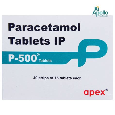 P 500 Tablet | Uses, Side Effects, Price | Apollo Pharmacy