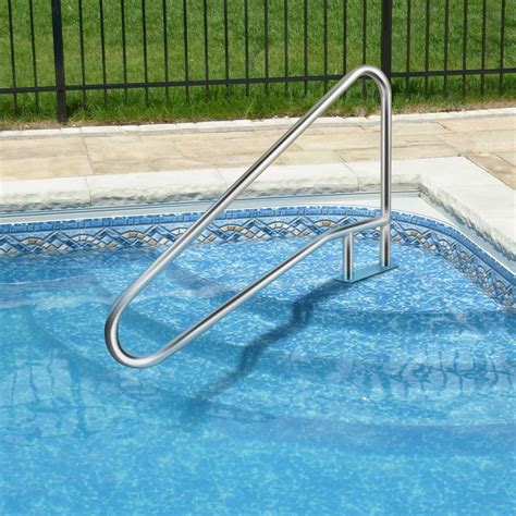 TCFUNDY Pool Handrail, 57"x33" Swimming Pool Stair Rail, 304 Stainless ...