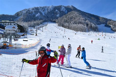 Skiing and Snowboarding Options In The Lake Bled Area In Slovenia