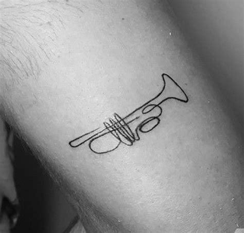 Trumpet tattoo | Trumpet tattoo, Music tattoo designs, Discreet tattoos