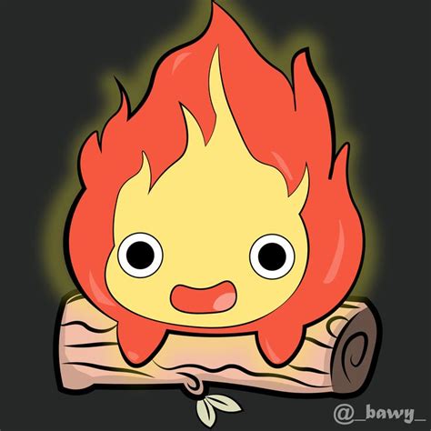 Calcifer - ‎Howl's Moving Castle | Ilustraciones