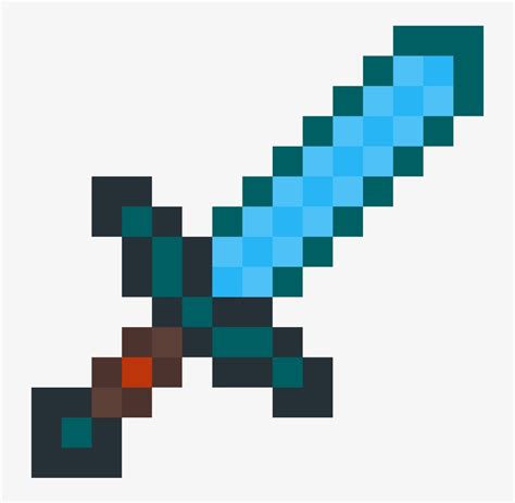 pixel art minecraft sword grid Sword pixel minecraft clipart cursed ...