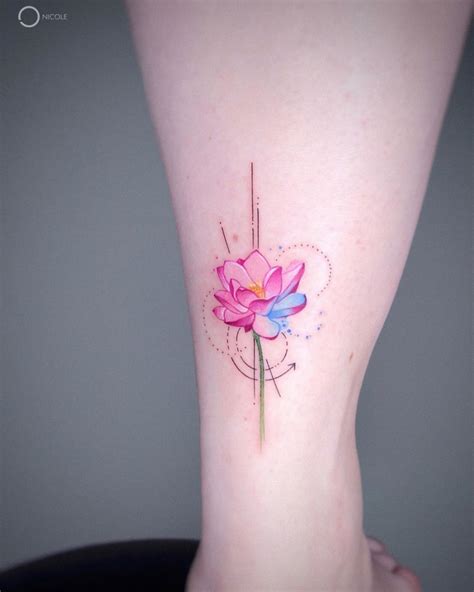 creative water lily tattoo ideas @nicole_inkart - KickAss Things