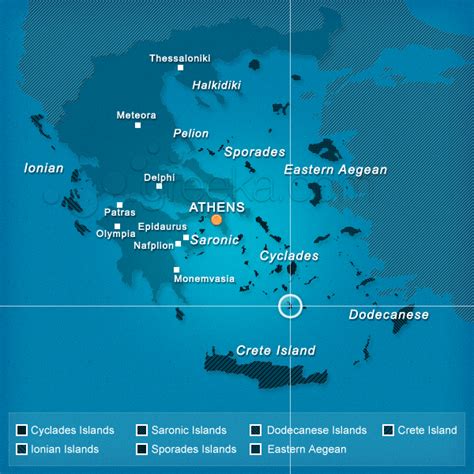 Santorini Map With Cities - ToursMaps.com