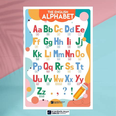 Poster The English Alphabet | Toko Muslim Title