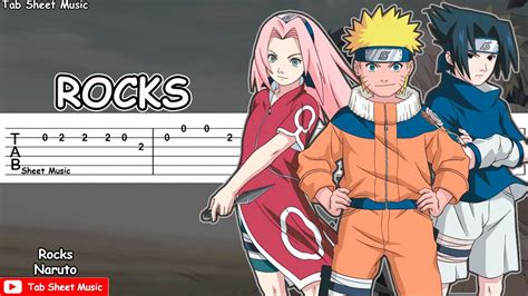 Naruto Opening 1 - ROCKS Guitar Tutorial - Tab Sheet Music