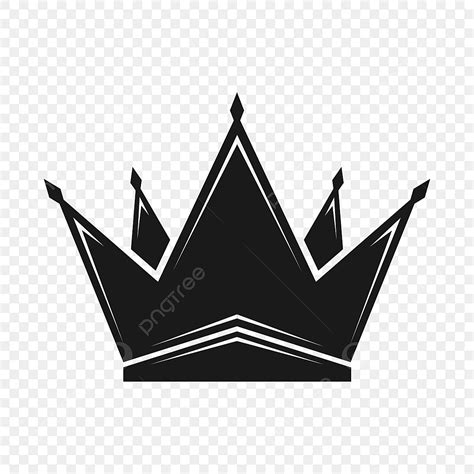 Royal King Crown Silhouette Transparent Background, Black King Crown ...