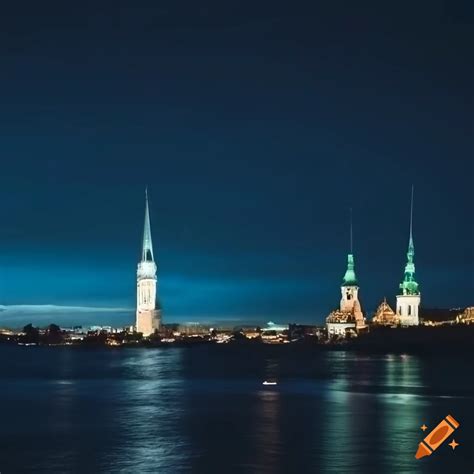 Tallinn city skyline on Craiyon