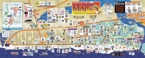 Panama City Beach Map | Panama city beach map, Panama city beach ...